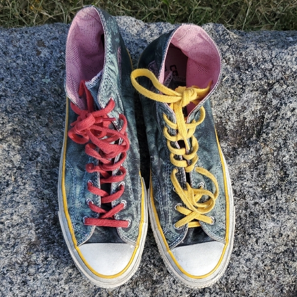 Chuck Taylor Converse All Star X Andy Warhol Canvas High-Top Sneakers Men's 9.5 - Picture 2 of 16